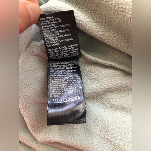 Northface Women’s Blue Green Sweatshirt 1/4 Snap Size XL - Picture 9 of 12